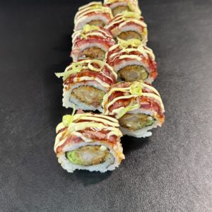 gefrituurde garnaal met rosbief