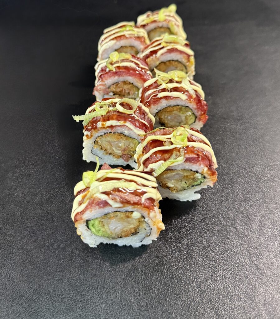 gefrituurde garnaal met rosbief